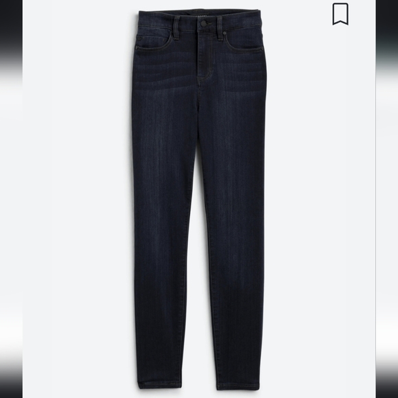 Dark Wash High Rise Skinny Jeans - Picture 3 of 5